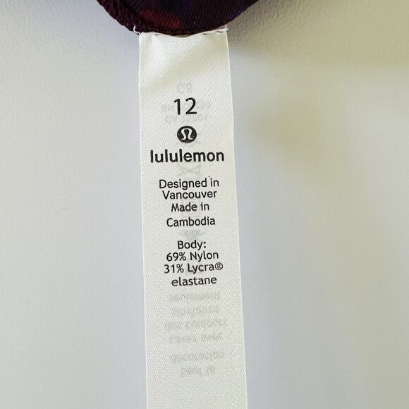 LULULEMON ATHLETICA Ornemental Floral Wunder Under HR 7/8 Tight Leggings - US 12 - Picture 6 of 8